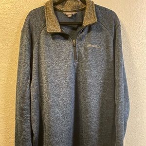 Eddie Bauer Men’s 2x 3/4 zip-up sweater